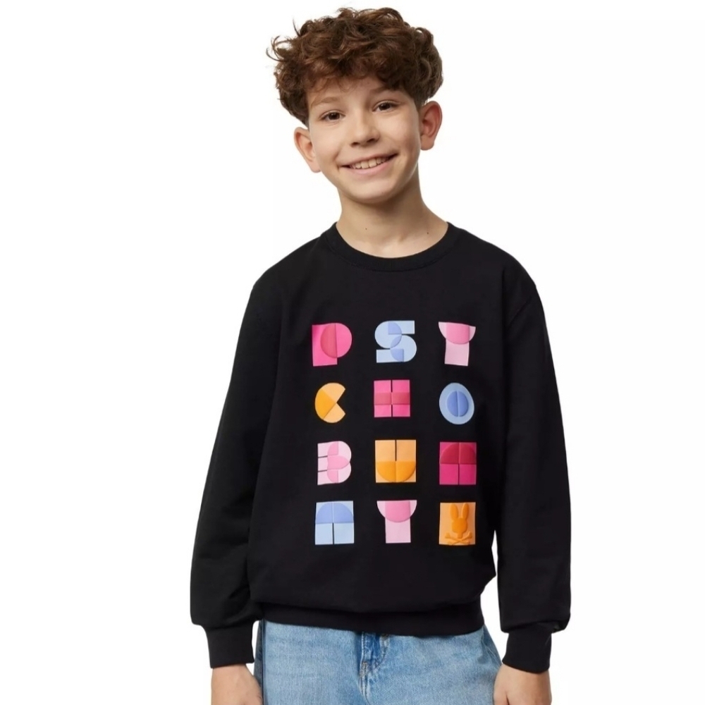 Psycho Bunny Kids Sparta Sweatshirt French Terry Long Sleeve Crewneck Suze 2t